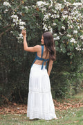 Petal and Pup USA BOTTOMS Peony Maxi Skirt - White