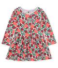 Persimmon Dot Floral Dress