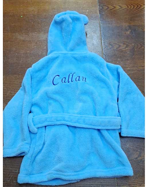 Personalised Child's Bath Robe