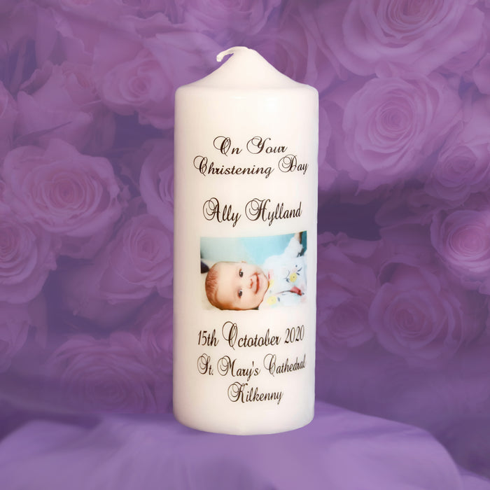 Personalised Christening Candles