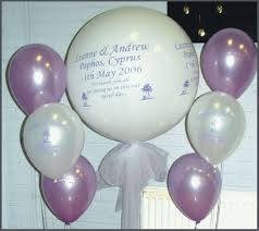 Personalised Wedding Balloons with Helium