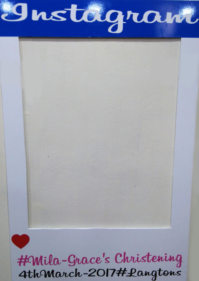 Personalised Instagram Frame Prop