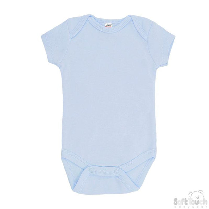 Plain Blue Bodysuit (6-9 Months) BS4653-B - Kidswholesale.co.uk