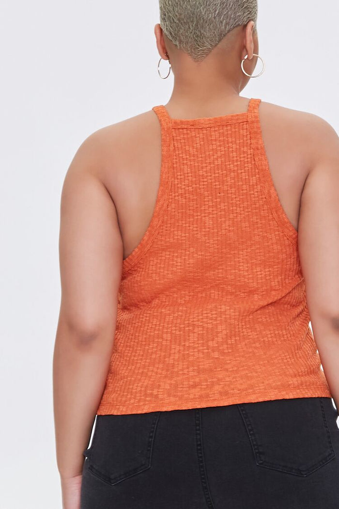 Plus Size Ribbed Slub Knit Cami