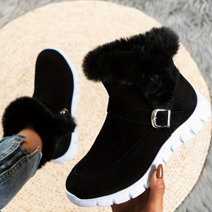 Plush Winter Snow Boots for Women – Stylish & Comfortable