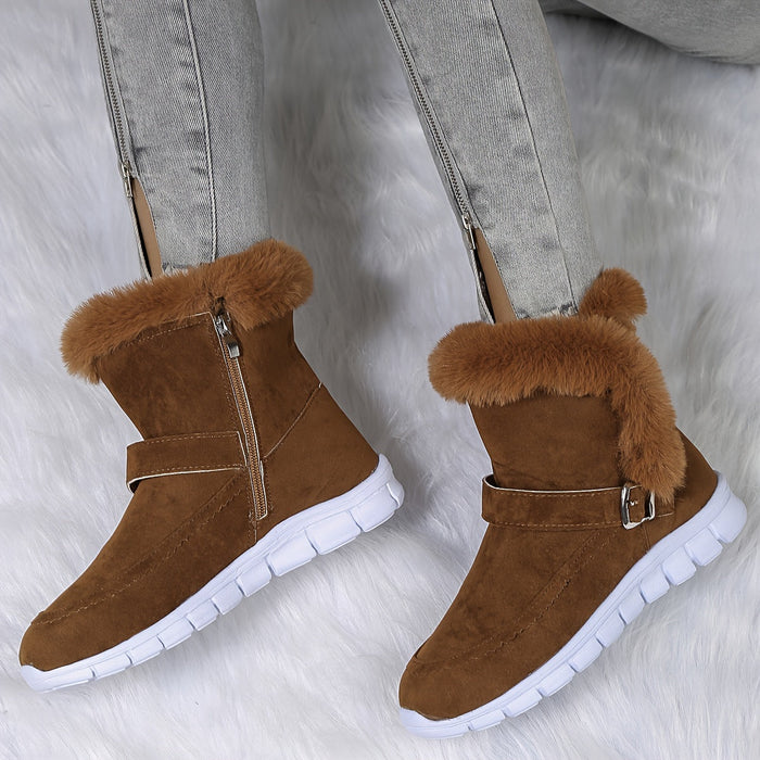Plush Winter Snow Boots for Women – Stylish & Comfortable