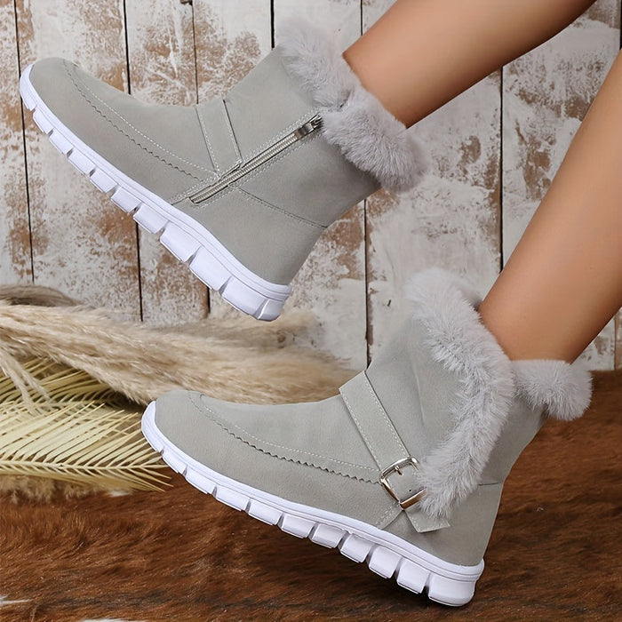 Plush Winter Snow Boots for Women – Stylish & Comfortable
