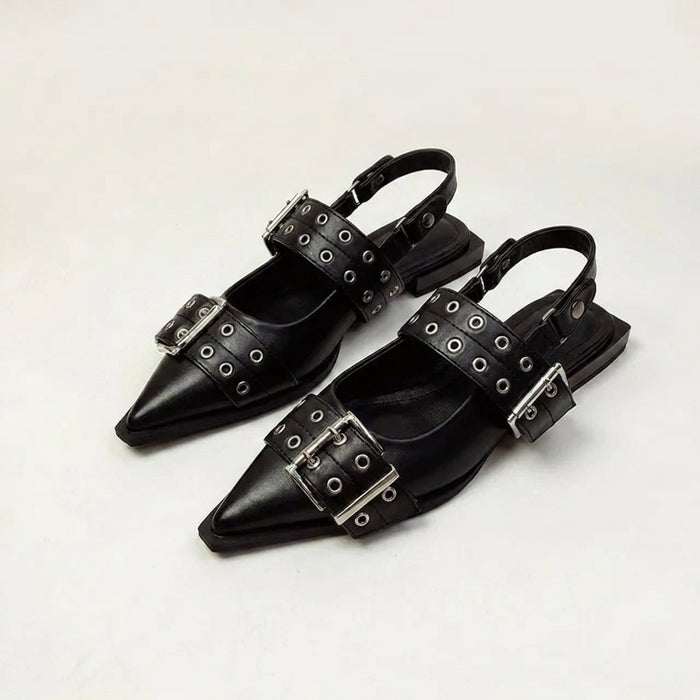 Pointed Sandals for Women – Bold & Stylish Design with Wide Buckle Straps