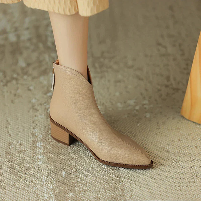 Pointed-Toe Black Ankle Boots for Women – Chic & Versatile Style