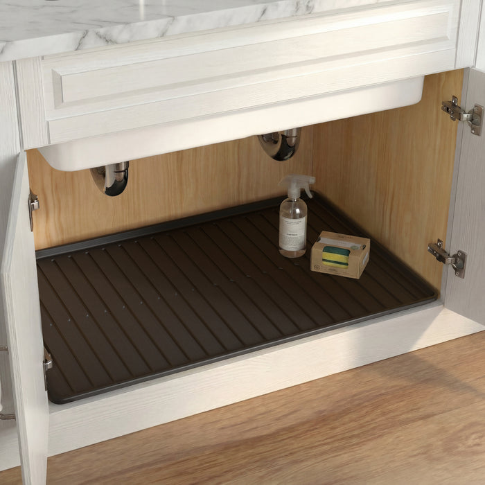 Premium Waterproof Under Sink Mat – 25" × 22"