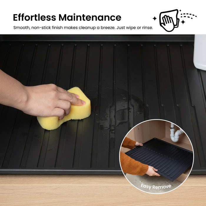 Premium Waterproof Under Sink Mat – 25" × 22"