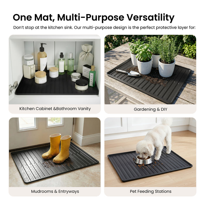 Premium Waterproof Under Sink Mat – 25" × 22"