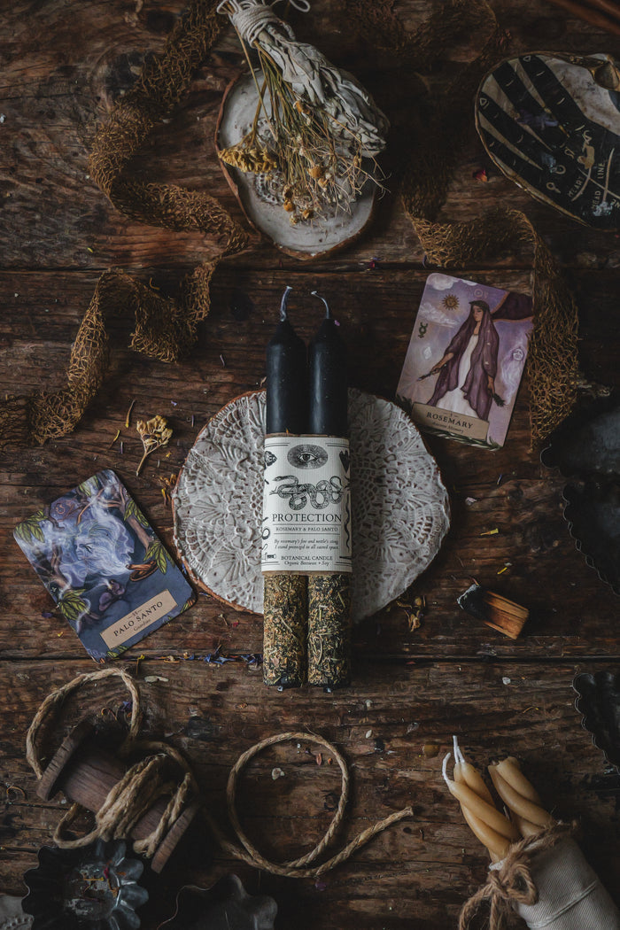 PROTECTION RITUAL CANDLE | Shadow Shield + Transmutation