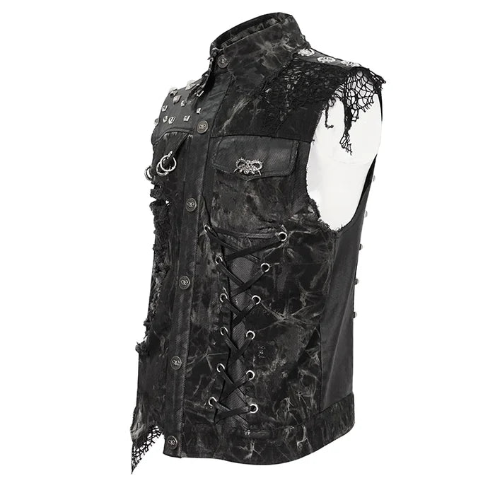 side of vest on display