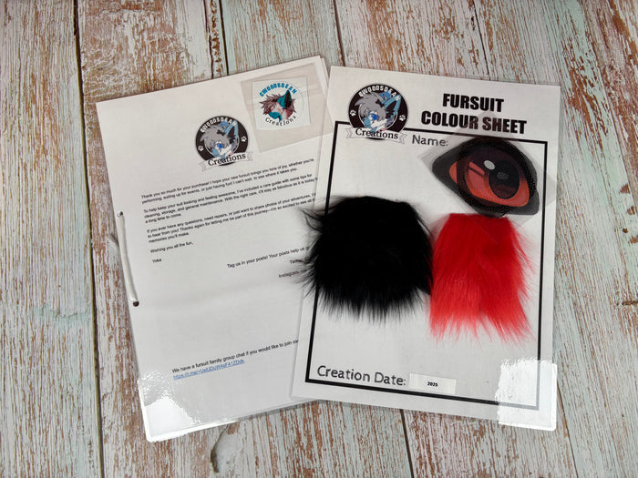 Puppy Mask - Red & Black