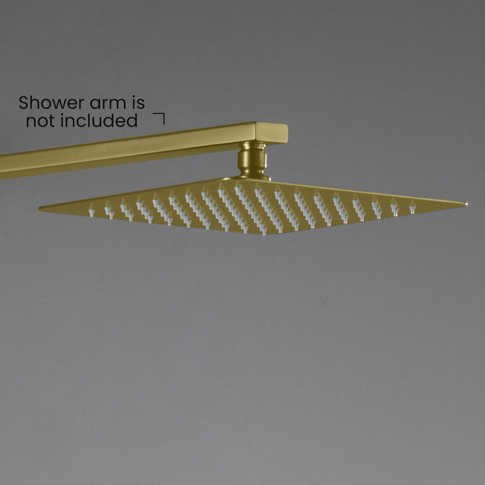 Quadra 10" Metal Rain Shower Head 2mm Ultra Thin Profile  - RS101