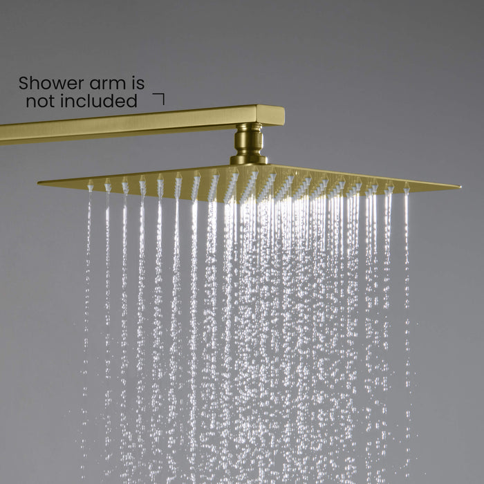 Quadra 10" Metal Rain Shower Head 2mm Ultra Thin Profile  - RS101