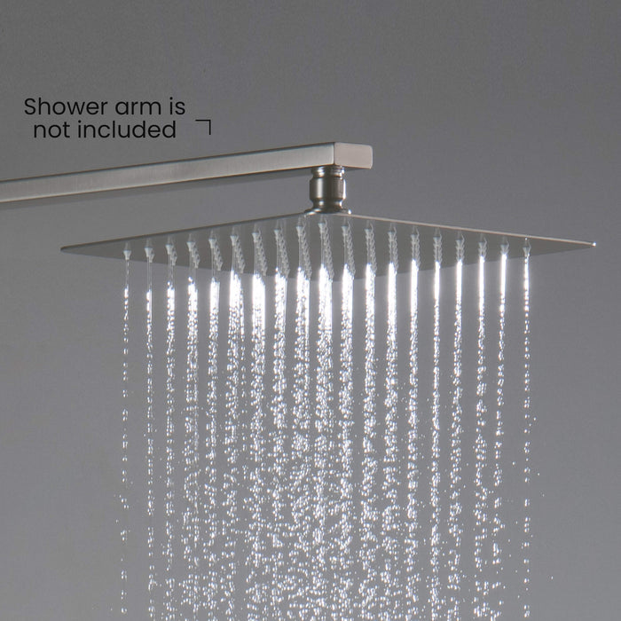 Quadra 10" Metal Rain Shower Head 2mm Ultra Thin Profile  - RS101