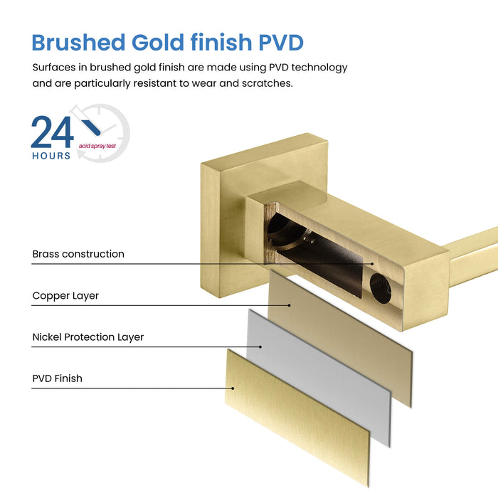 Quadra 4-Piece Bathroom Hardware Set - C-CBA15-4-1