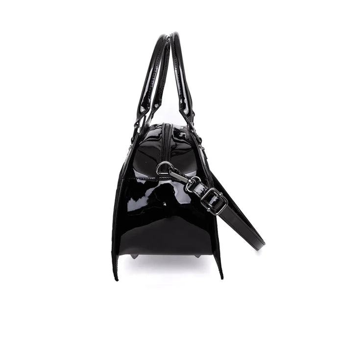 side of bag on display