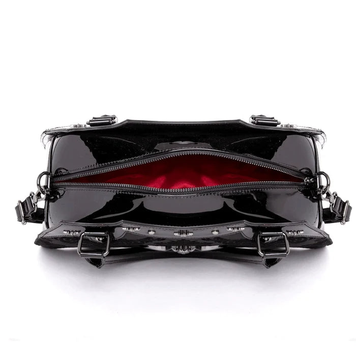 inside of bag on display