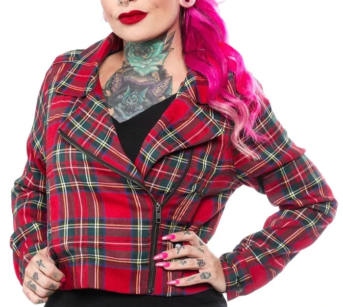 model showing front of jacket