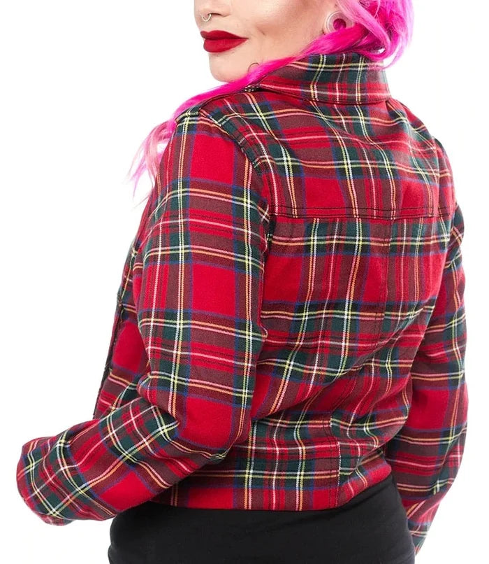 model showing back of jacket