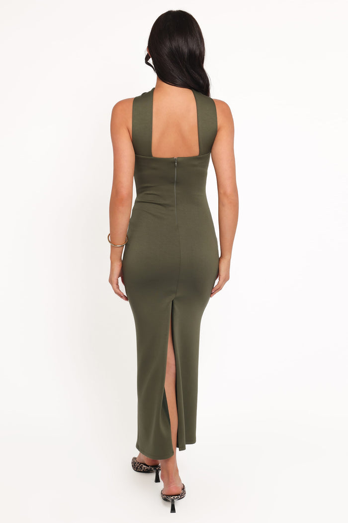 Petal and Pup USA DRESSES Regan Midi Dress - Olive
