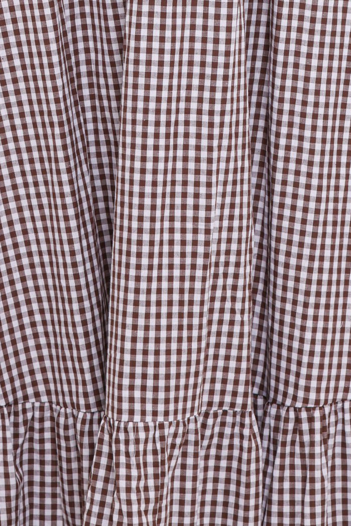 Petal and Pup USA DRESSES Reid Maxi Dress - Brown Gingham