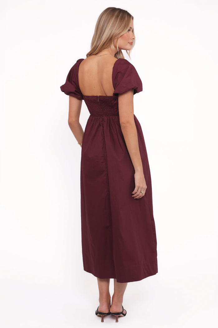 Petal and Pup USA DRESSES Remira Midi Dress - Cherry
