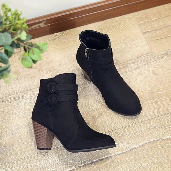 Retro Ankle Boots for Women – Timeless Elegance & Comfort