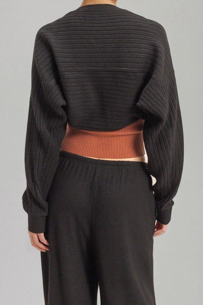 Ribbed Bolero Shrug