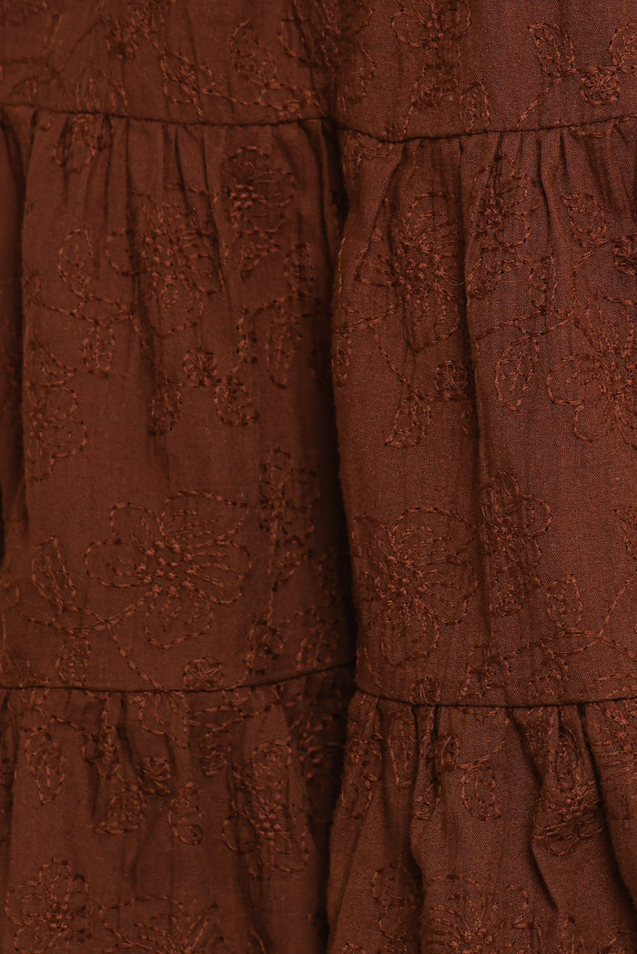 Petal and Pup USA DRESSES Rilie Halterneck Mini Dress - Brown