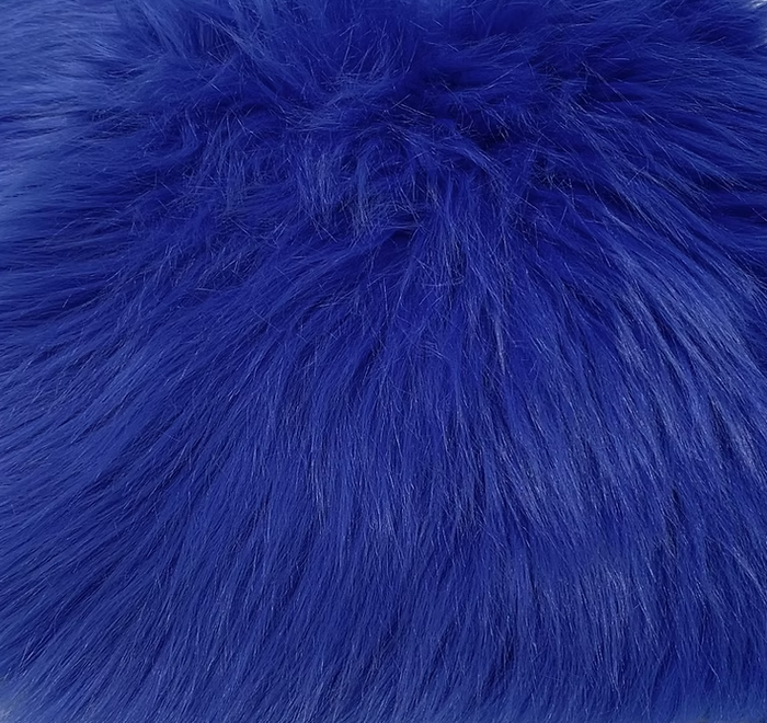 Royal Blue Luxury Shag Faux Fur Fabric  - Howl Fabrics [new]