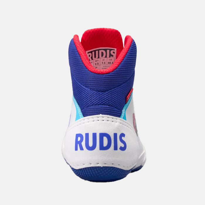 Rear view of the Rudis Colt 4.0 Adult Wrestling Shoes, USA.