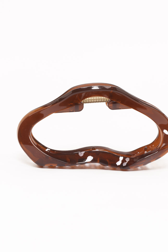 Petal and Pup USA ACCESSORIES Sedona Hair Clip - Brown One Size