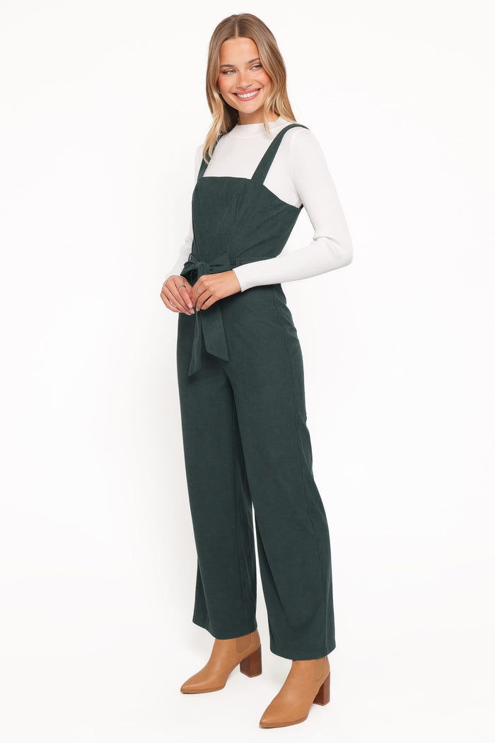 Petal and Pup USA PLAYSUITS Selene Corduroy Jumpsuit - Green