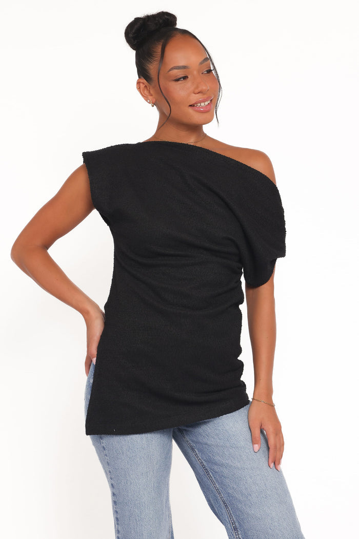 Petal and Pup USA TOPS Selma Knit Top - Black