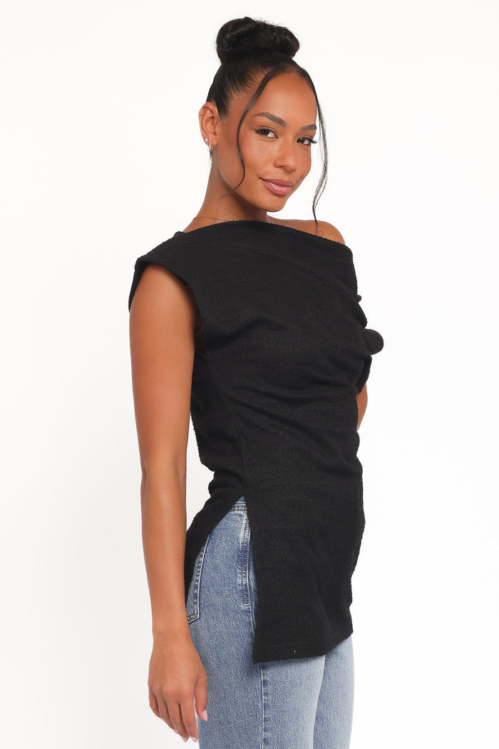 Petal and Pup USA TOPS Selma Knit Top - Black