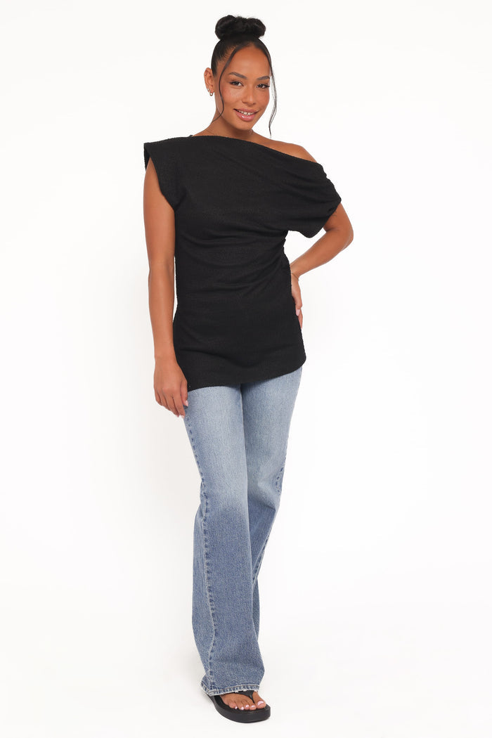 Petal and Pup USA TOPS Selma Knit Top - Black