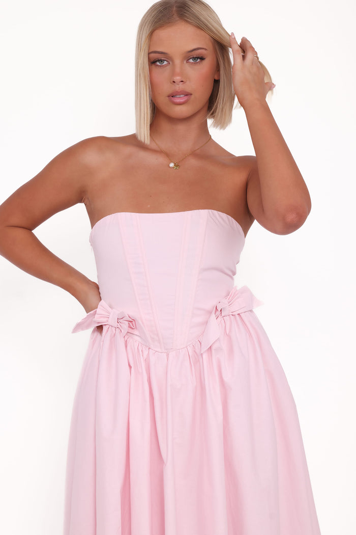 Petal and Pup USA DRESSES Seren Midi Dress - Pink (Hold for Amazon)