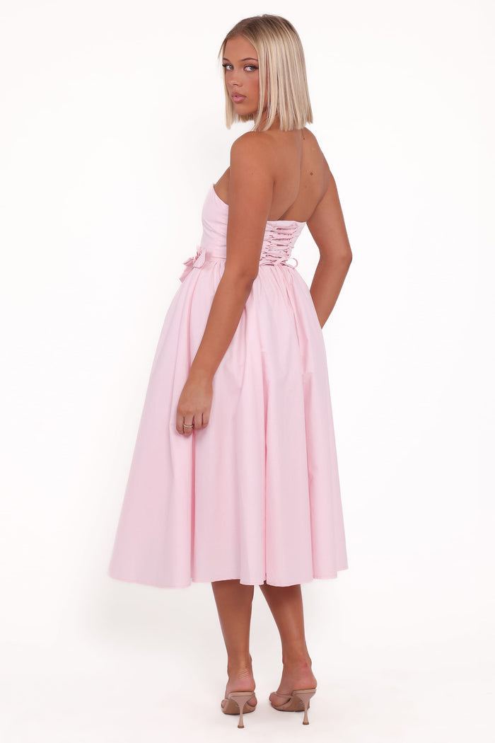 Petal and Pup USA DRESSES Seren Midi Dress - Pink (Hold for Amazon)