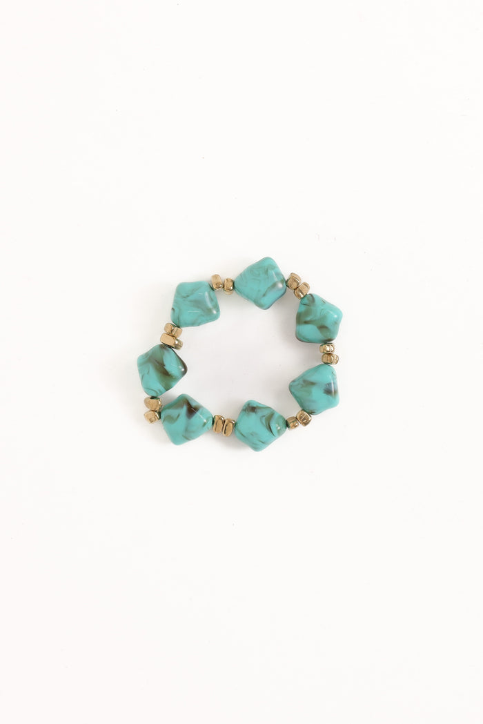 Petal and Pup USA ACCESSORIES Serenity Bracelet - Blue/Gold One Size