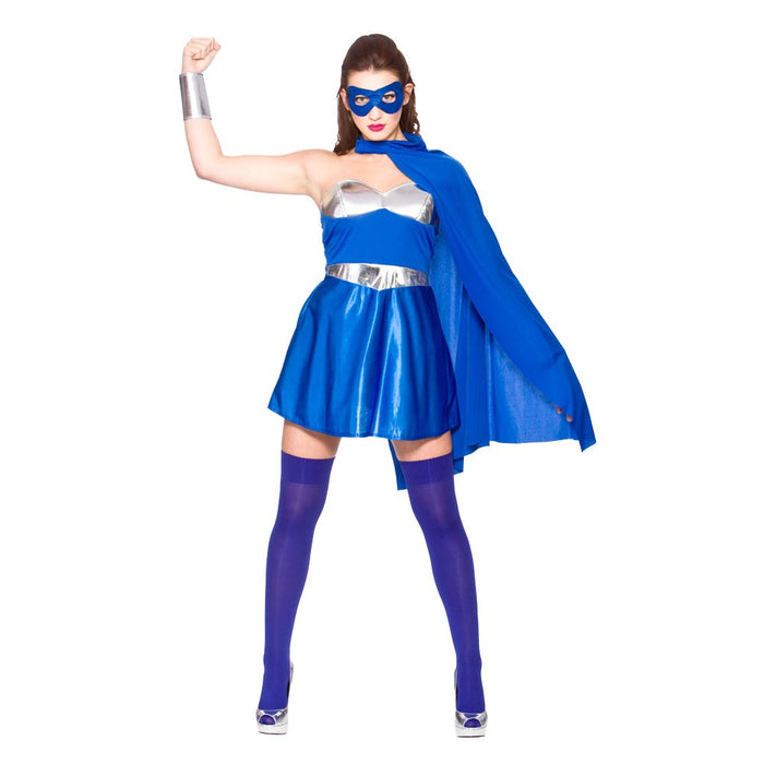 Sexy Super Hero - Blue & Silver