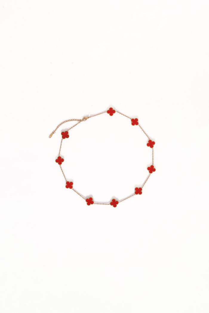 Petal and Pup USA ACCESSORIES Shae Necklace - Red One Size