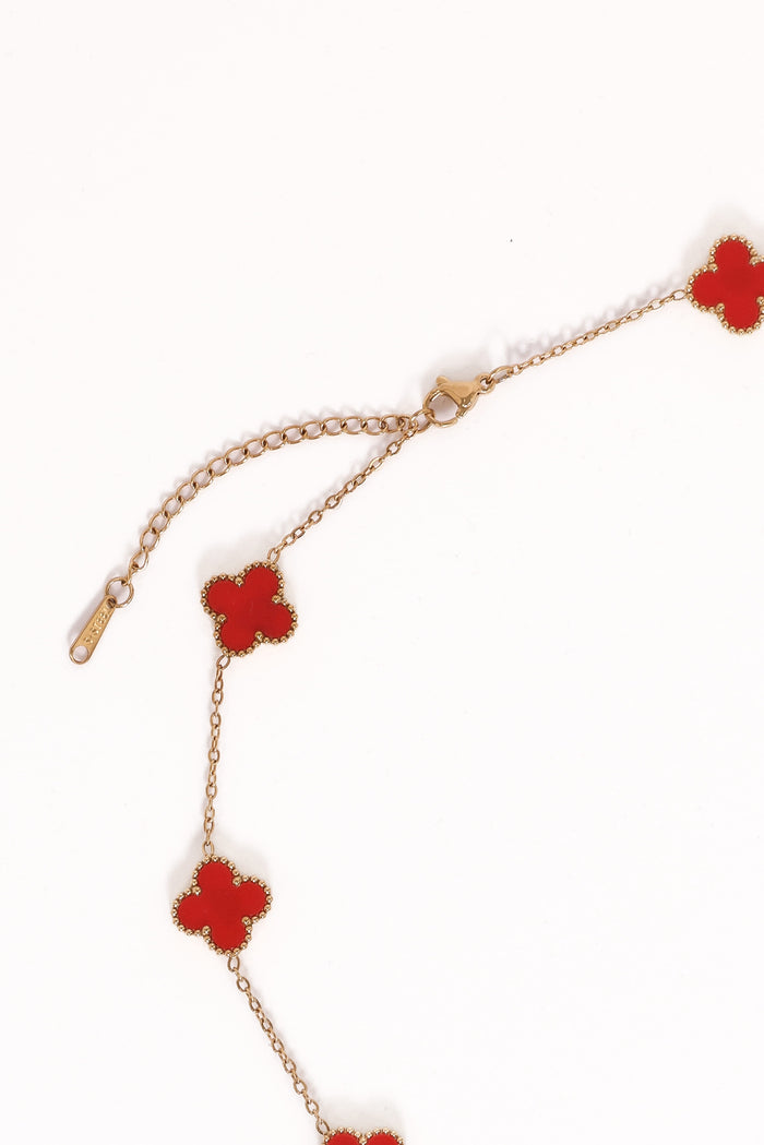 Petal and Pup USA ACCESSORIES Shae Necklace - Red One Size