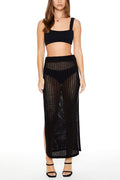 Sheer Crochet Maxi Skirt