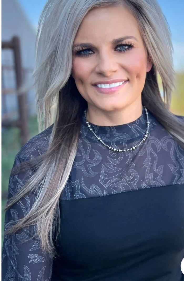 Sheer Hybrid bootstitch black top