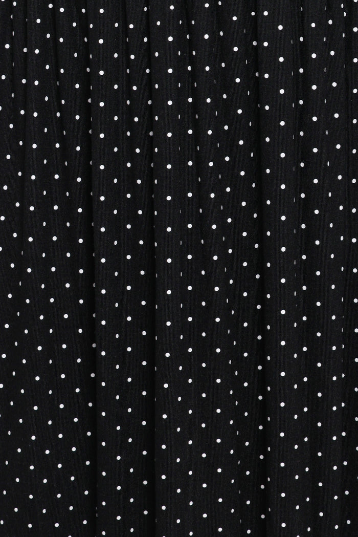 Petal and Pup USA DRESSES Shirley Maxi Dress - Black Polka Dot