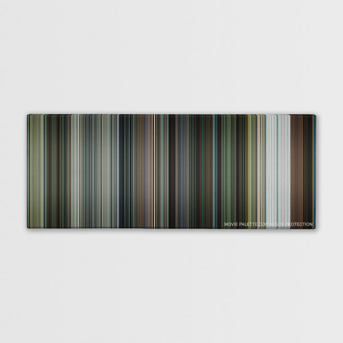 Shooter color palette canvas print: thousands of thin vertical stripes of color